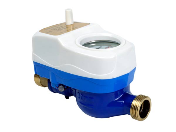 Pulse output brass wireless electronic water meter for residential